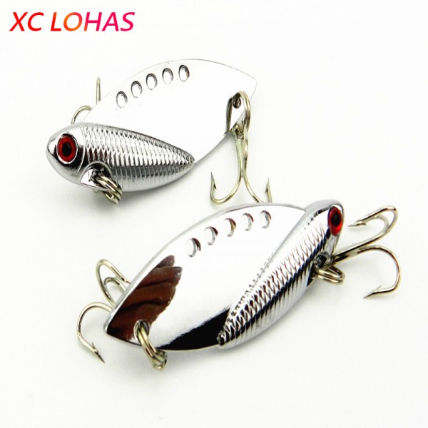 5cm 11g Silver Metal Vibration Lure Hard VIB Swimbait Sea River Lake Fishing Tackle Accessories VIB011