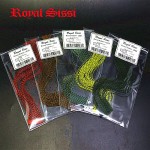 5colors/set grizzly barred round rubber legs/ stretch silicone skirts silicone flutter legs fly fishing tying material for nymph