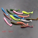 5pcs 5.5cm/1g Promotion!Troll bait carp Bionic Lure ice fishing Tackle soft floating  Sea fishing lure Free shipping 