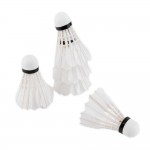 5pcs Goose Feather Shuttlecock Bird White Badminton Ball Game Sport Training