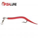 5pcs/lot Afishlure Soft Tube Bait 65mm/85mm Plastic Soft Eel Lure Sea Fishing Lure Green/Red Artificial Lure Sea Fishing