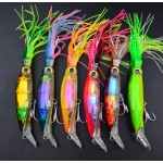 6 PCS Big Size Hard Fishing Lure Fish Bait 24cm/40g Fishing Tackle 6 Color Available Squid Lure Fishing Bait