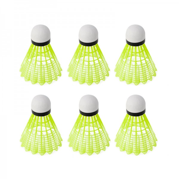 6 Pcs/Set Durable Training Train Gym Fitness Nylon Shuttlecocks Badminton Ball Sport