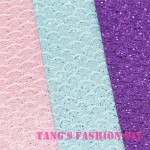 6PCS--High Quality DIY LACE glitter FISH leathers/Synthetic leather/DIY fabric 20x22cm per pcs CAN CHOOSE COLOR