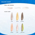 6PCS 7.5g 10g 15g 20g Metal Spoon Lure Fishing Spinner Bait Saltwater Hooks Lures Tackle Casting Spoons for Pesca (New Package)