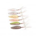 6PCS 7.5g 10g 15g 20g Metal Spoon Lure Fishing Spinner Bait Saltwater Hooks Lures Tackle Casting Spoons for Pesca (New Package)