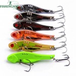 6PCS Metal Lipless Crankbait Fishing Lure Tackle Blade Bait Casting Spoon Lure 10g 15g 20g 25g/50mm 55mm 60mm 65mm Six Colors