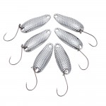 6Pcs/lot YAPADA Fishing Lure Spoon 3.5g Hard Bait Metal Fishing Lures Sequin Paillette Baits Single BKK Hook