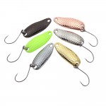 6Pcs/lot YAPADA Fishing Lure Spoon 3.5g Hard Bait Metal Fishing Lures Sequin Paillette Baits Single BKK Hook