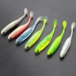 6pcs 7cm/2.3g Iscas Artificals Para Pesca Panfish Lure Ice fishing Tackle soft floating 3D eyes Sea fishing lure