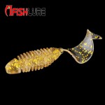 6pcs/lot Afishlure Screw curly tail soft grub 45mm 2.7g jerkbait wobbler jigging Capuchin Maggots fishing lure silicone bait 