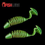 6pcs/lot Afishlure Screw curly tail soft grub 45mm 2.7g jerkbait wobbler jigging Capuchin Maggots fishing lure silicone bait 