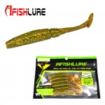 6pcs/lot T Tail Soft Worm 3.2g 75mm Paddle Tail Lure wobbler fishing soft lure for bass Fishing Bait Grub Swimbait Fishing Lure