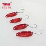 6pcs/lot Yapada fishing trout spoon 1.5g 2.0g 2.5g 3.5g metal jig hard bait bkk hooks fishing lures saltwater fishing tackles