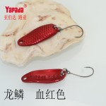 6pcs/lot Yapada fishing trout spoon 1.5g 2.0g 2.5g 3.5g metal jig hard bait bkk hooks fishing lures saltwater fishing tackles