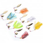 6pcs/set 13g 14g 15g Spinner Bait Bait Fishing Lure Spoon Fresh Water Shallow Water Bass Minnow Spinnerbait Lures Iscas Crank