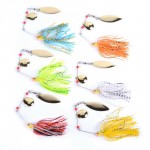 6pcs/set 13g 14g 15g Spinner Bait Bait Fishing Lure Spoon Fresh Water Shallow Water Bass Minnow Spinnerbait Lures Iscas Crank