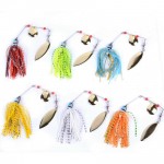 6pcs/set 13g 14g 15g Spinner Bait Bait Fishing Lure Spoon Fresh Water Shallow Water Bass Minnow Spinnerbait Lures Iscas Crank