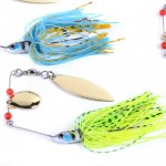 6pcs/set 13g 14g 15g Spinner Bait Bait Fishing Lure Spoon Fresh Water Shallow Water Bass Minnow Spinnerbait Lures Iscas Crank