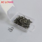 70-100 Pcs / Box Multiple Sizes High Carbon Steel Fishing Hook Needles Barbed Fishing Hook 1# - 13# Fishing Tackle Accessories