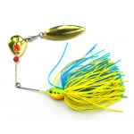 7Pcs Spinnerbait Metal Sequins Lures Silicone Skirt Jig Fishing Lure Wobbler Spinner Beard Tackle 16.3G