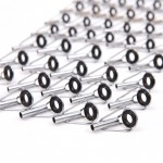 80pcs/lot Fishing Rod Guide Guides Tip Set Repair Kit DIY Eye Rings Different Size Stainless Steel Frames with Fish Case Box