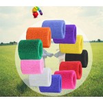 8*8cm Tower Wristband Tennis/Basketball/Badminton Wrist Support Sports Protector Sweatband 100% Cotton Gym Wrist Guard LT001