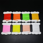 8colors/set Polypropylene Floating Yarn 1yards per card super fine dry fly fibers for spinner wings fly fishing tying parachutes