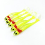 8pcs 8cm/5g Fish type soft fishing lure 3D eyes soft lure soft bait Sea fishing lure Free shipping 114