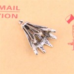 8pcs Tibetan Silver Plated badminton shuttlecock Charms Pendants for Jewelry Making DIY Handmade Craft 24*16mm