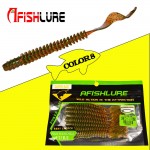 8pcs/lot  Long Tail Grubs 3.2g 105mm Curly Tail Soft Lure Long Curly Tail Fishing Lure Artificial Bait Soft Fishing Lure Worm