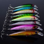 8pieces High Grade Carp Fishing Bait Pesca Minnow Lure Plastic Lures 3D eyes 11cm 13.5g Isca Artificial HCS Hook Sea bass Tackle