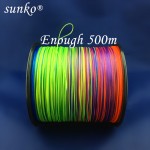 8strands 500M SUNKO Brand Japanese Multifilament PE Material colorful Braided Fishing Line18 30 40 50 60 70 80 100 120 140 160LB