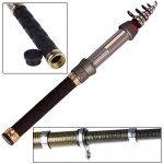 99% Carbon 1.3M 1.5M 1.8M 2.1M 2.4M Portable Telescopic Rock Sea Fishing Fish hand Spinning Rod Pole Coarse Carp Fishing Tackle 