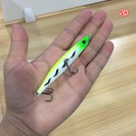 9cm 8.2g Bent Minnow Artificial Fishing Lure Hard Plastic 3D Fish Eye Fake Lure Swimbait for Salt / Fresh Water Fishing MI051