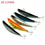 9cm 8.2g Bent Minnow Artificial Fishing Lure Hard Plastic 3D Fish Eye Fake Lure Swimbait for Salt / Fresh Water Fishing MI051