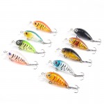 9pcs/lot Mini Crazy Wobble pesca Crankbait Hard Crank Bait Tackle Artificial Fishing Lures Swimbait Fish Japan Wobbler