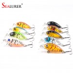 9pcs/lot Mini Crazy Wobble pesca Crankbait Hard Crank Bait Tackle Artificial Fishing Lures Swimbait Fish Japan Wobbler