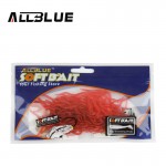 ALLBLUE 100pcs Red Worm Lures 4cm /0.2g Soft Lure Bait Carp Fishing Lure Set Artificial Lure Fishing Tackle Earthworm