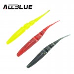 ALLBLUE 10pcs/Lot Fishing Lure 80mm/1.7g Silicone Lures For Fishing Soft Bait Worm isca artificial Carp Fishing Tackle