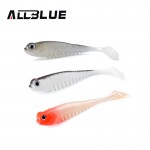 ALLBLUE 10pcs/lot 2.6g/7.5cm Soft Bait Fish Fishing Lure Shad 3D Eyes Soft Silicone Tiddler Bait Swimbaits Plastic Lure Pasca