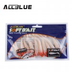 ALLBLUE 10pcs/lot 2.6g/7.5cm Soft Bait Fish Fishing Lure Shad 3D Eyes Soft Silicone Tiddler Bait Swimbaits Plastic Lure Pasca