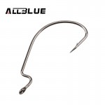 ALLBLUE 10pcs/lot Fishing Soft Worm Hooks High Carbon Steel Wide Super Lock Fishhooks Lure Softjerk Hooks 2#-3/0 Fishing Tackle