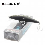 ALLBLUE 2017 Good Quality Fishing Lure Laser Minnow Wobbler Professional Baits 70mm/6.5g 8# Anti-rust Hook Crankbait Popper AB02