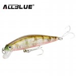 ALLBLUE 2017 Good Quality Fishing Lure Laser Minnow Wobbler Professional Baits 70mm/6.5g 8# Anti-rust Hook Crankbait Popper AB02