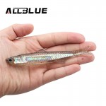 ALLBLUE 2pcs/lot 12.5g/13.5cm Soft Bait Fishing Lure Shad Silicone Bass Flexible Minnow Bait Swimbait Plastic Lure Pasca Peche