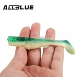 ALLBLUE 3pcs/lot 9g/11cm Bicolor Soft Bait Fish Fishing Lure Shad Silicone Bass Minnow Bait Swimbaits Plastic Lure Pasca