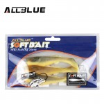 ALLBLUE 3pcs/lot 9g/11cm Bicolor Soft Bait Fish Fishing Lure Shad Silicone Bass Minnow Bait Swimbaits Plastic Lure Pasca