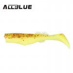 ALLBLUE 3pcs/lot 9g/11cm Bicolor Soft Bait Fish Fishing Lure Shad Silicone Bass Minnow Bait Swimbaits Plastic Lure Pasca