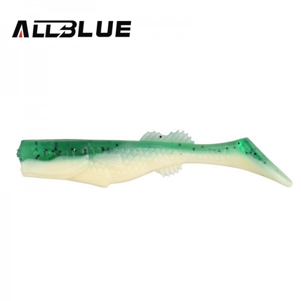 ALLBLUE 3pcs/lot 9g/11cm Bicolor Soft Bait Fish Fishing Lure Shad Silicone Bass Minnow Bait Swimbaits Plastic Lure Pasca